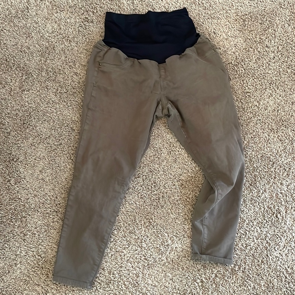 Sonoma maternity khaki/olive green pants